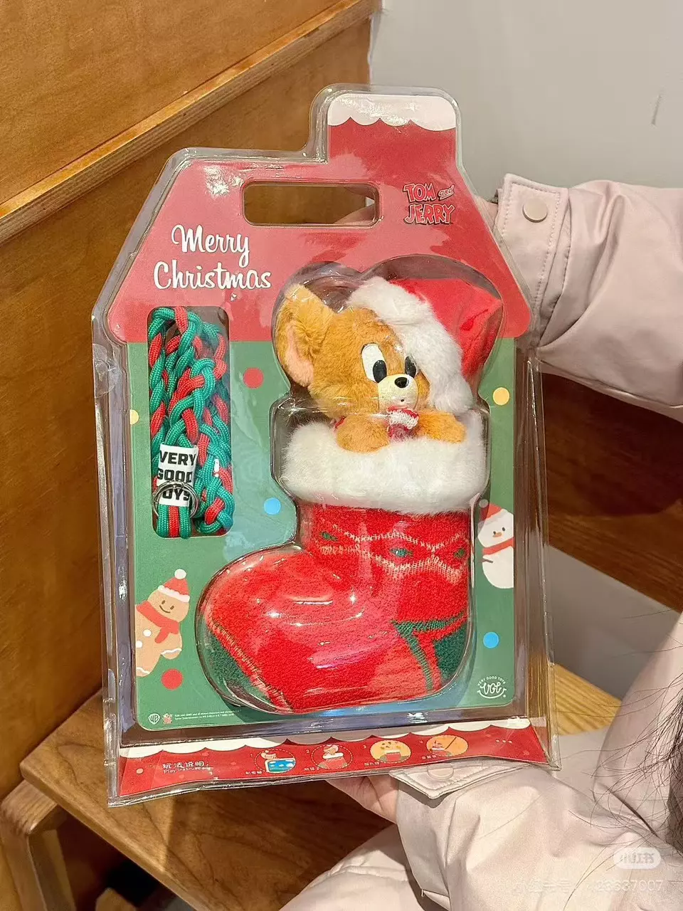 plant/VGT Tom &Jerry Jerry Christmas Stocking Plush-0
