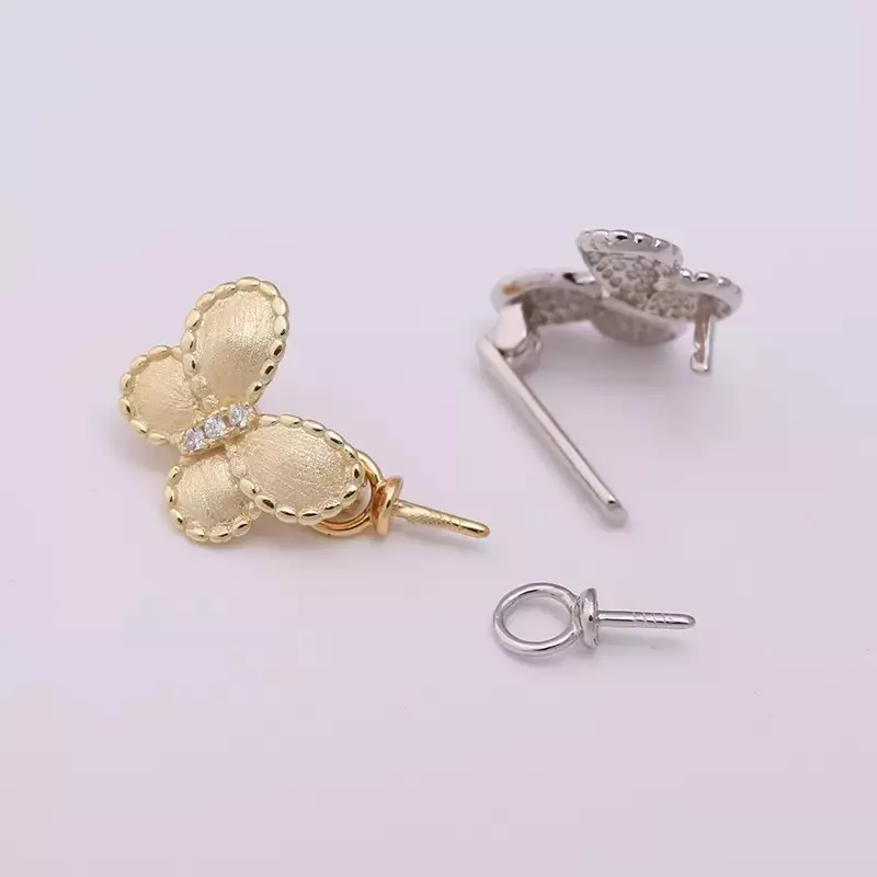 plant/S925 butterfly accessory no pearl including-3