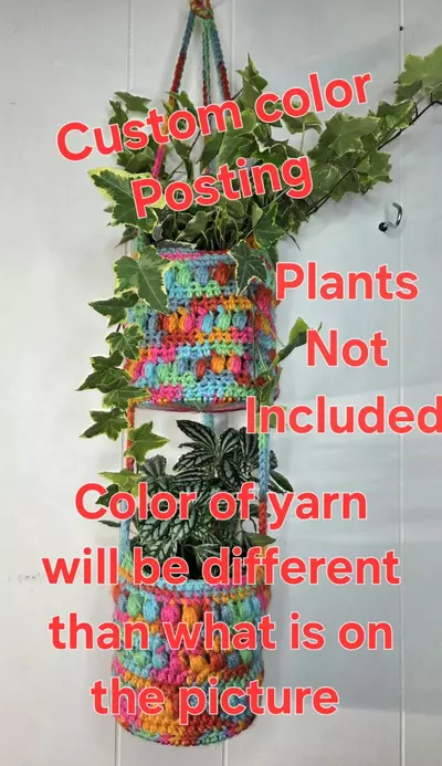 plant/MADE TO ORDER - double planter - custom color-0-thumbnail