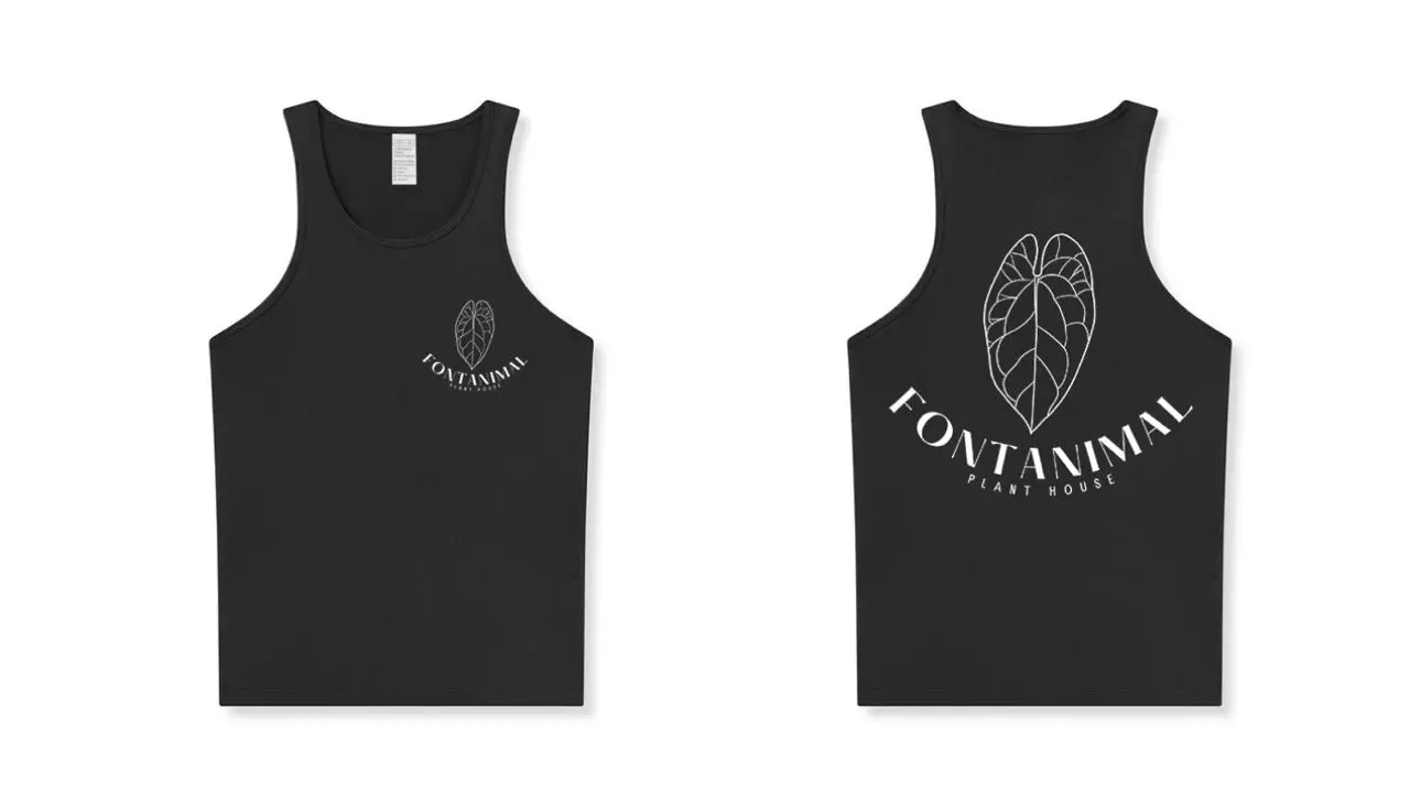 free_shipping/LOGO RIBBED TANK TOP BLACK/WHITE XS-0