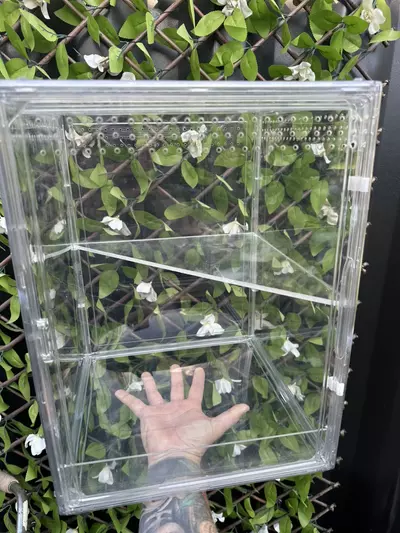 plant/Plant Mini Cabinet! Includes triangle Shelf for added surface space for plants-2-thumbnail