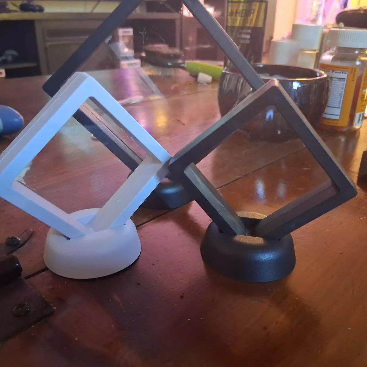 plant/Small White 3D Floating Frame-2