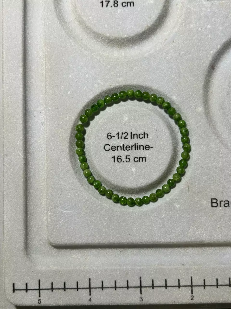 plant/Chrome Diopside Stretch Bracelet - small wrist-1