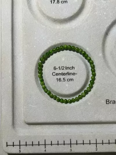 plant/Chrome Diopside Stretch Bracelet - small wrist-1-thumbnail