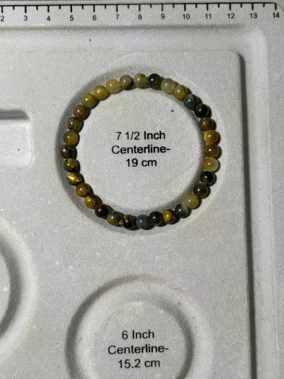 plant/Pietersite Stretch Bracelet - large wrist-1