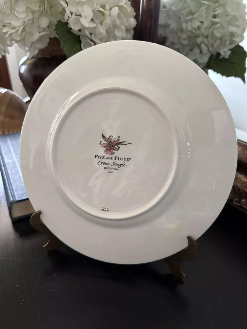 plant/Fitz & Floyd “Exotic Jungle” Tiger Bone China Plate – 9.25”-1