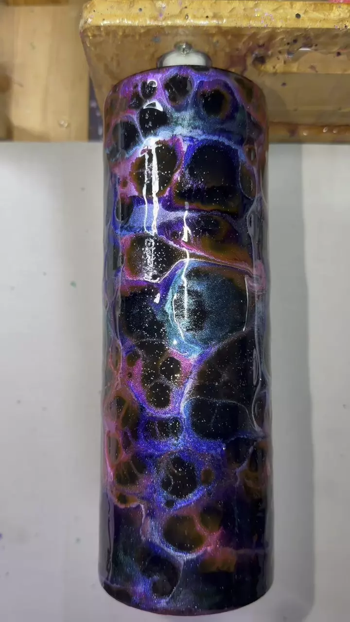 plant/20 oz Pearlescent Galaxy resin tumbler-0