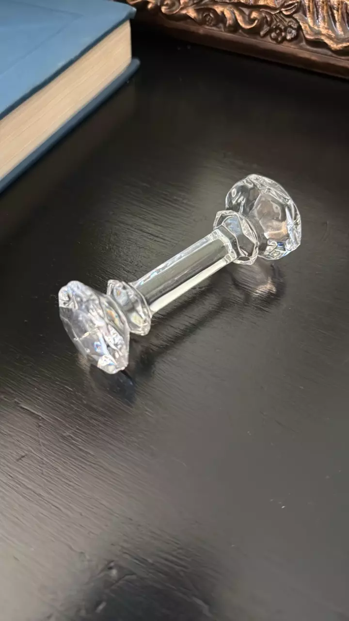 plant/Faceted Glass Knife Rest-0