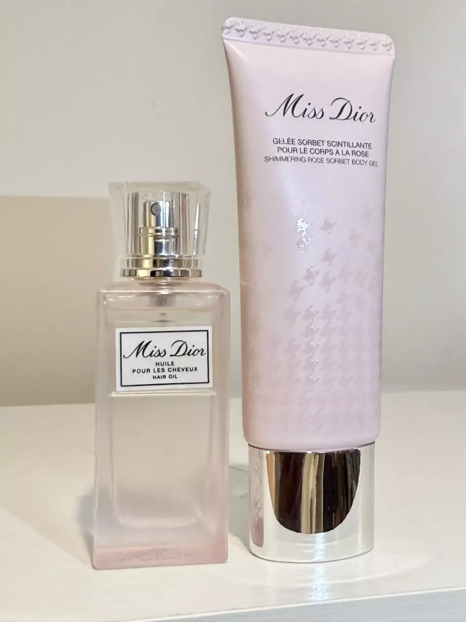 plant/BUNDLE: Miss Dior Hair Oil (NWOB) + Miss Dior Shimmering Rose Sorbet Body Gel-0