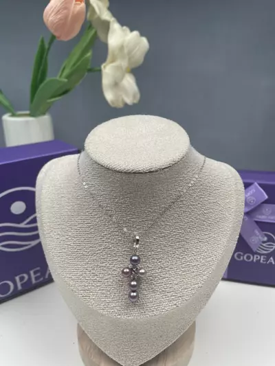 free_shipping/Cross fresh water peals necklace-0-thumbnail