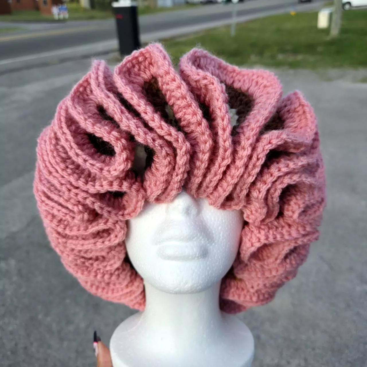 plant/Neapolitan Bloom Crochet Ruffled Hat - Slay’d Studio-1