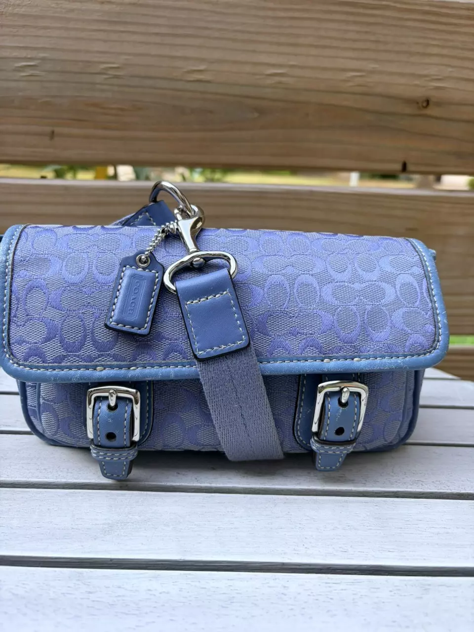 plant/623. Coach bon voyage in *rare* color belt bag-1