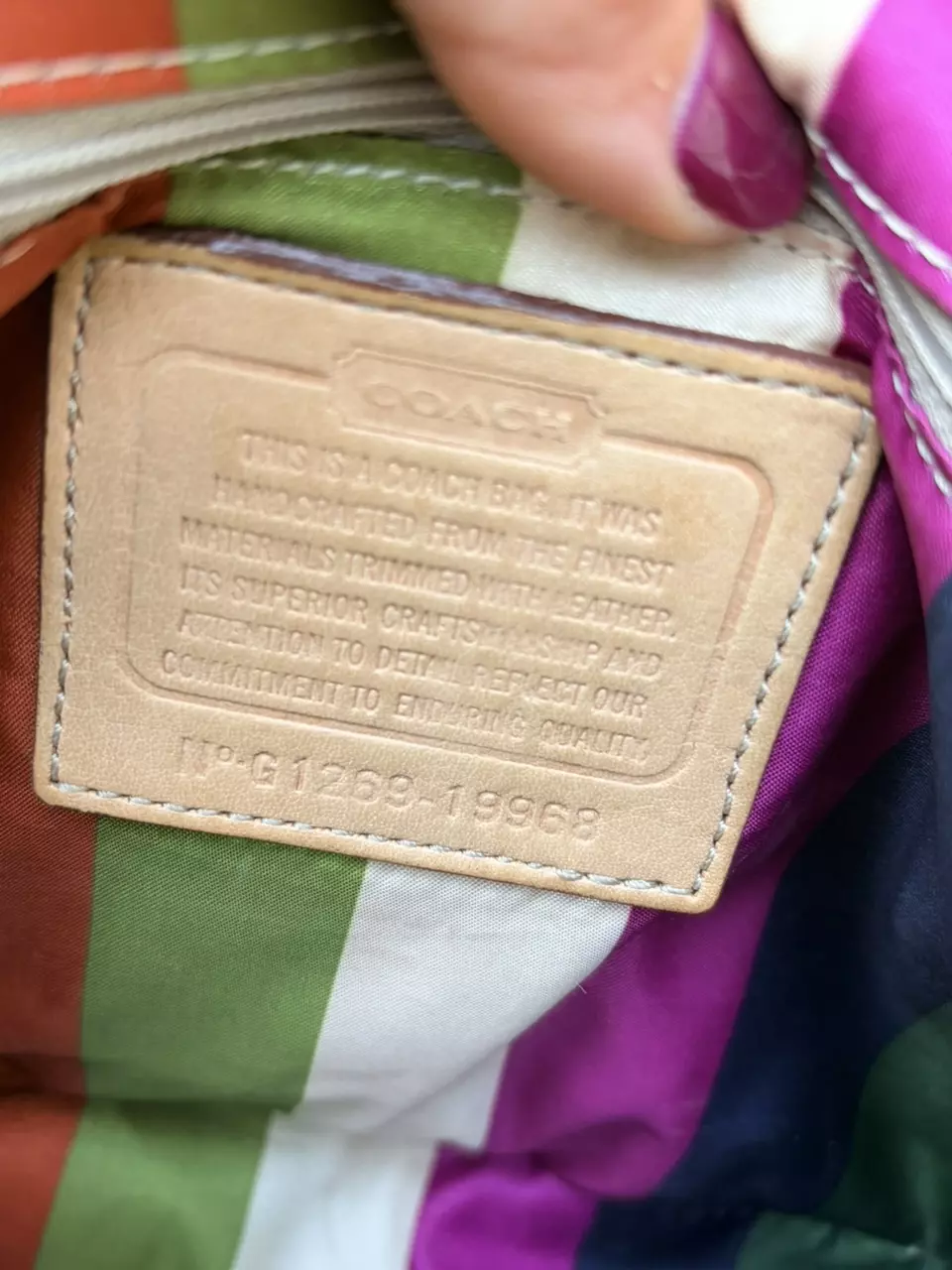 plant/617. Coach denim legacy Willis #19968-2
