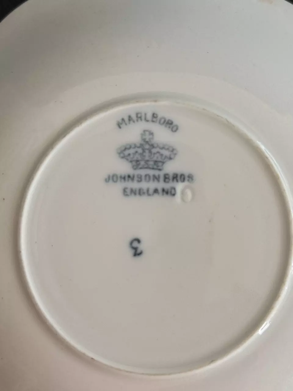 plant/Blue and White China Saucer-4