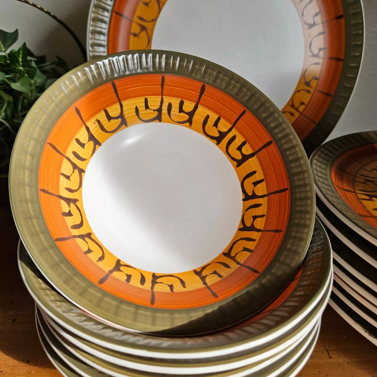 plant/Casual Ceram Galaxy Stoneware Bowls Set of 6-1