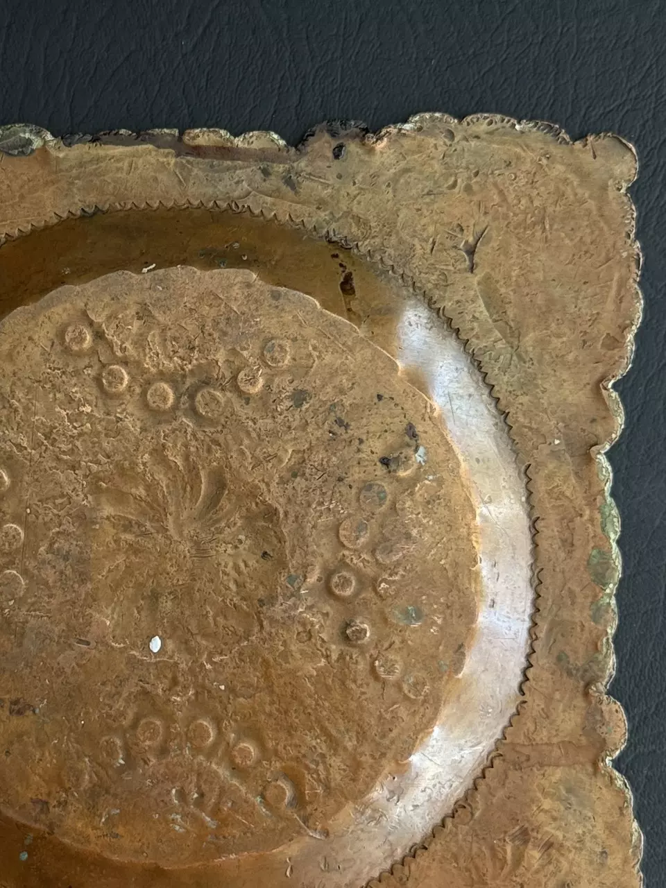 plant/Copper Plate Saucer Drip Pan-3
