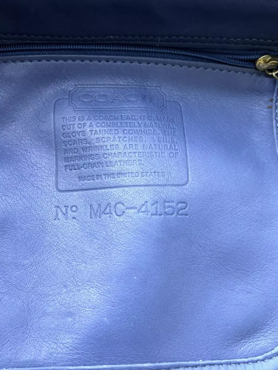 plant/605. Vintage Coach Bantom bag in *rare* Chambray-2