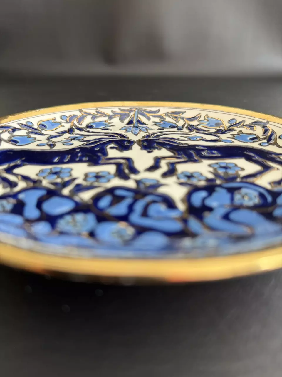 plant/Facing Rams Manousakis Keramik Plate-1