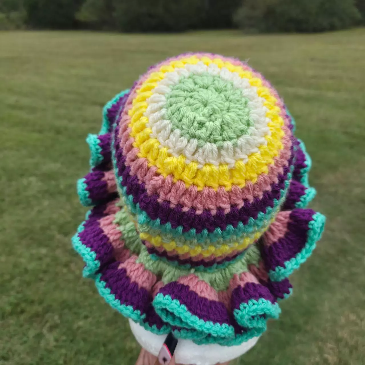 plant/Easter Jelly Beans Luxe Aura Crochet Ruffled Hat - Slay’d Studio-2
