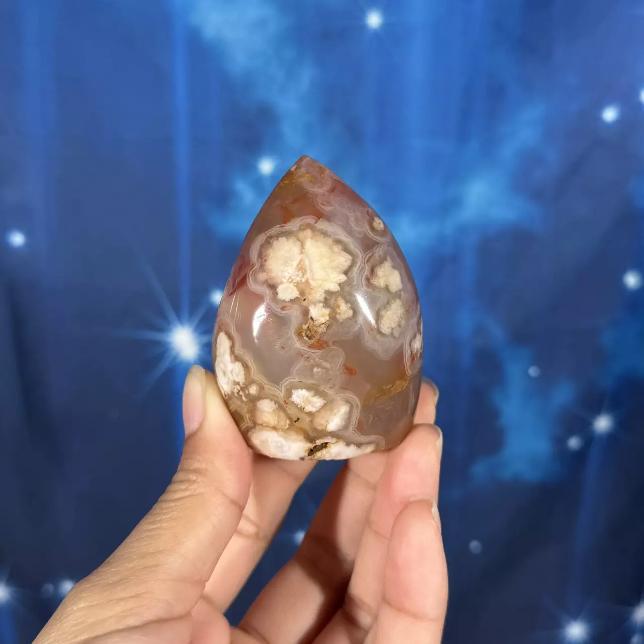 plant/Flower Agate free form- 18q-0