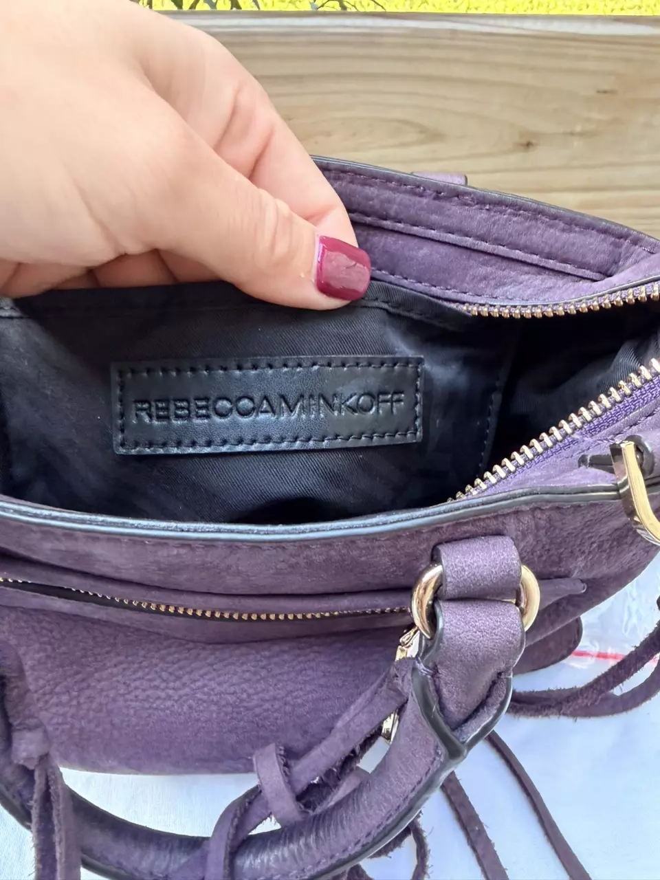 plant/630. Rebecca Minkoff mini Regan in Nubuck-4