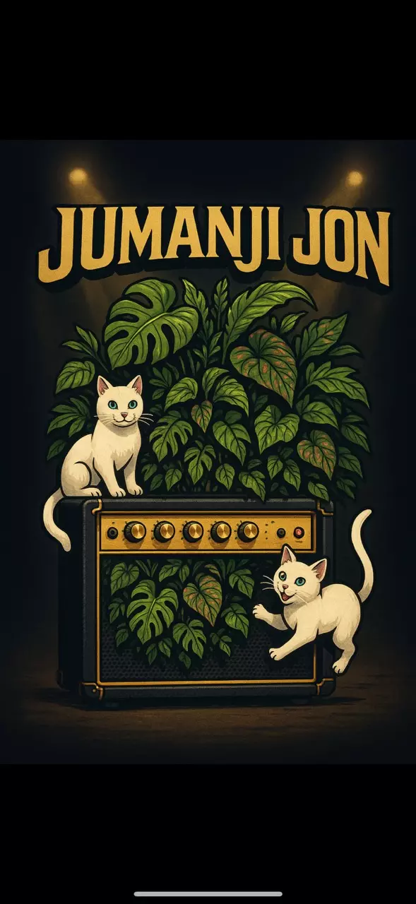 plant/Jumanji Jon Amplifier Sticker-0