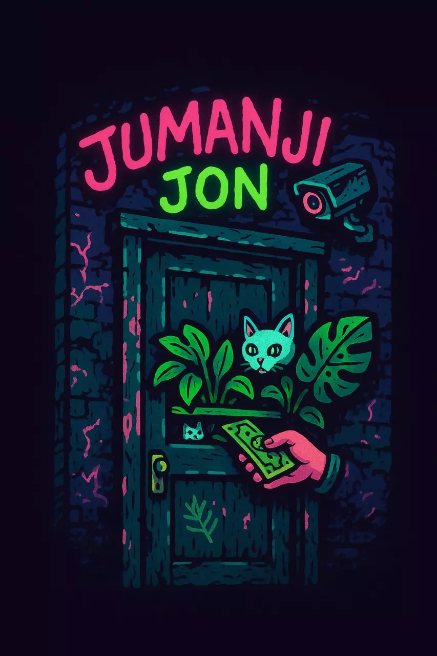 plant/Glow In the Dark JJ Door Sticker-0