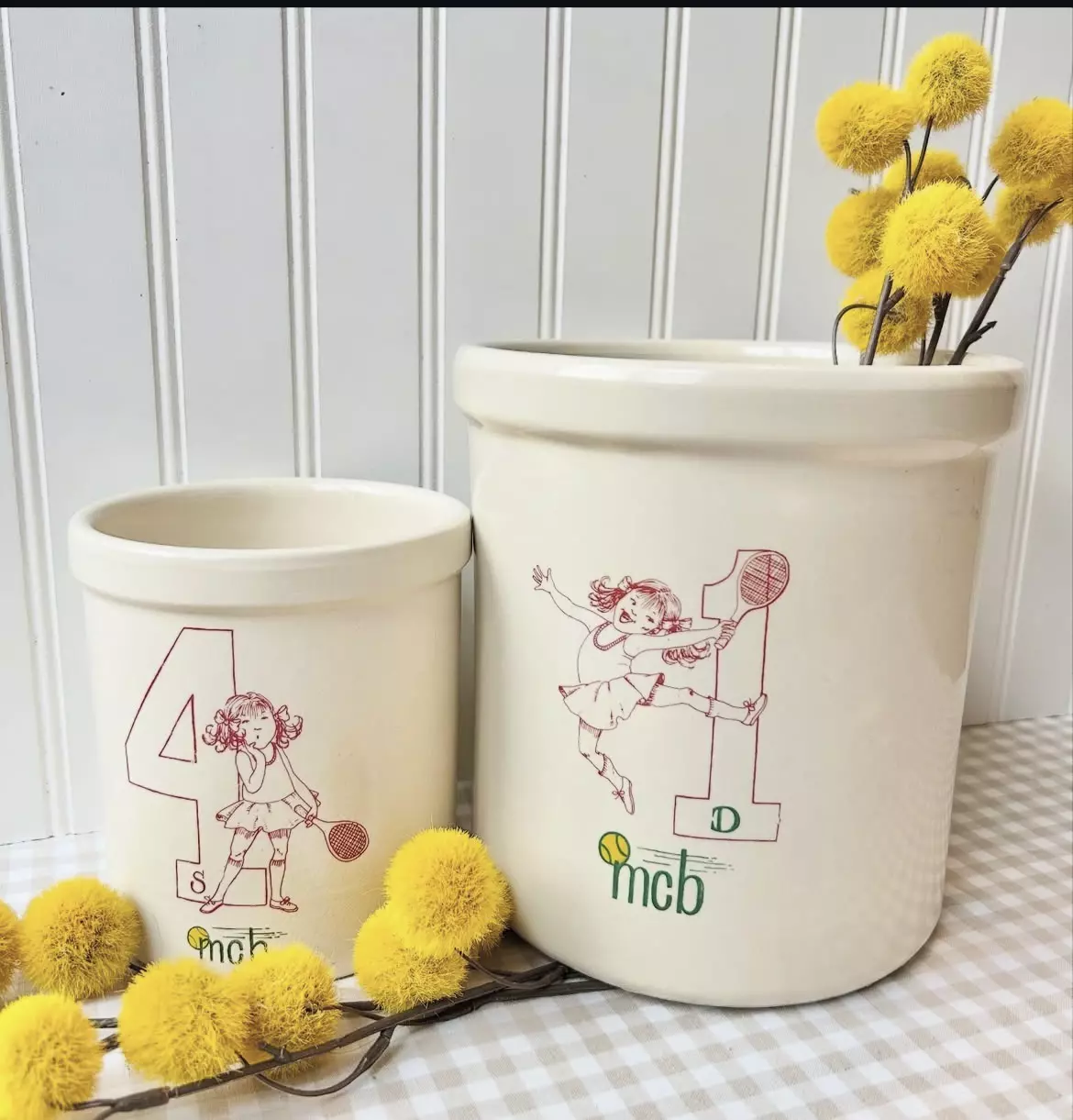 plant/Large Vintage one of a kind commissioned crock-0