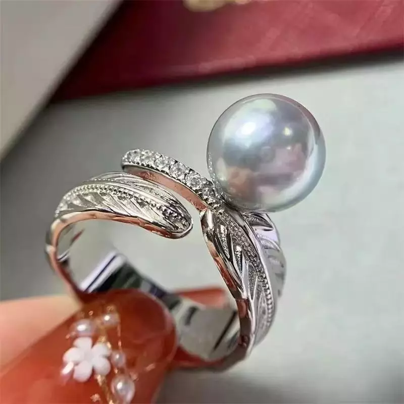 plant/18 k gold cover fashion ring accessory no pearl including -0