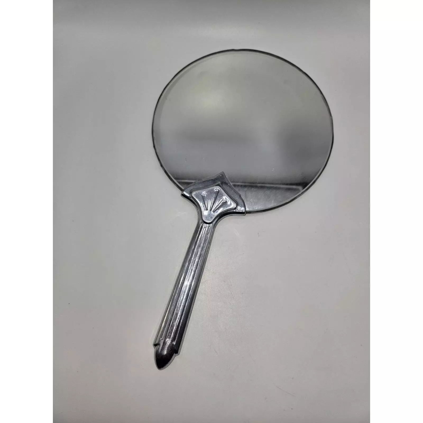 plant/Antique Art Deco Barber Mirror Chrome Finish-0