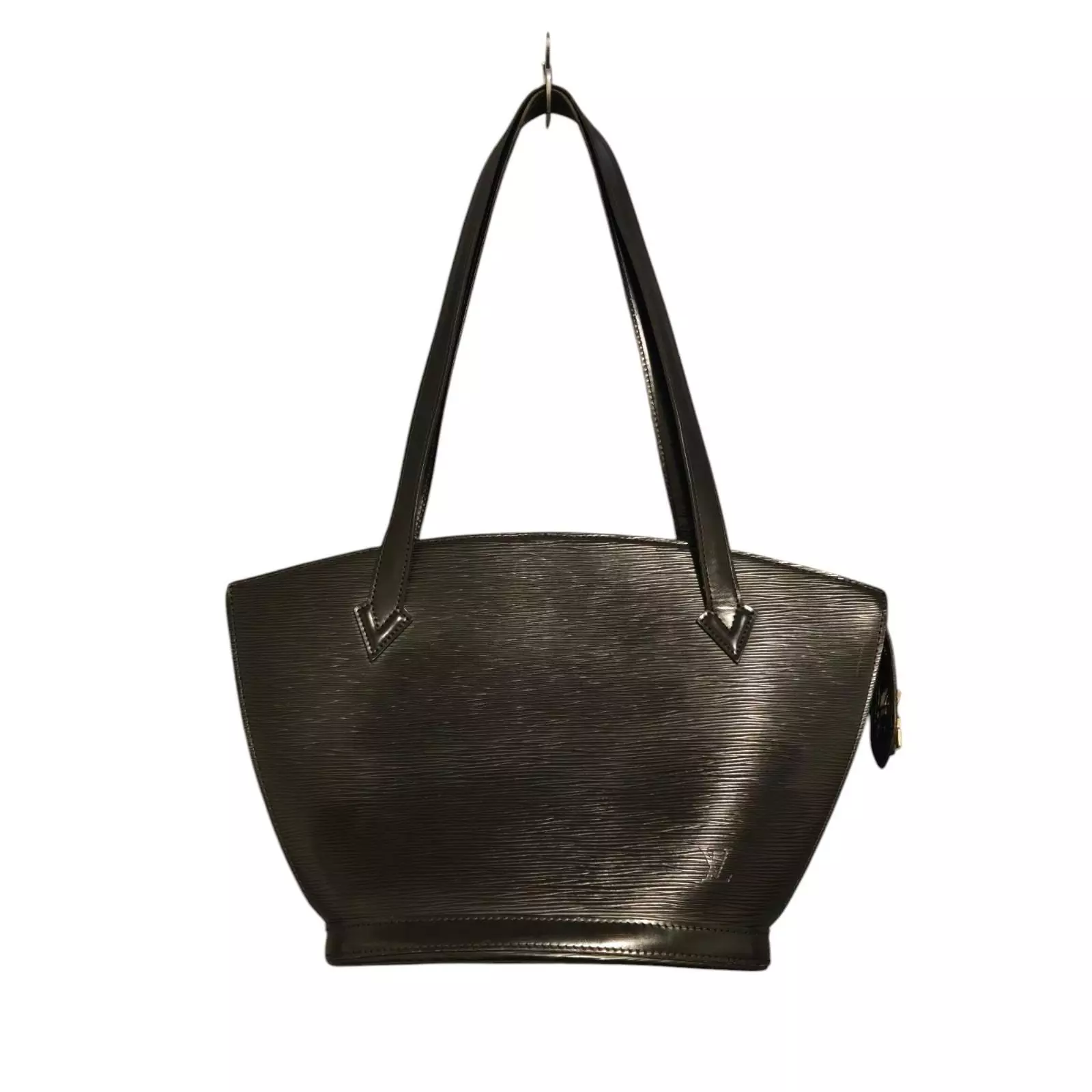 plant/Louis Vuitton Vintage Epi Leather Sac D'Epaule Shoulder Bag Purse Black-0