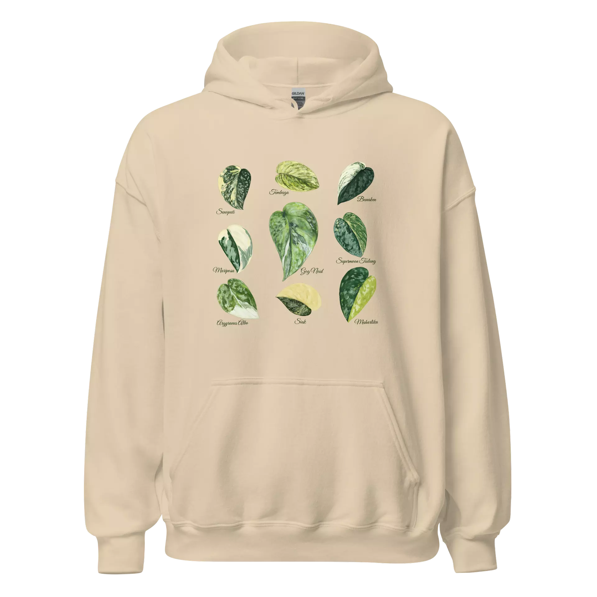 plant/RARE Scindapsus Collection Unisex Hoodie - Sand-0