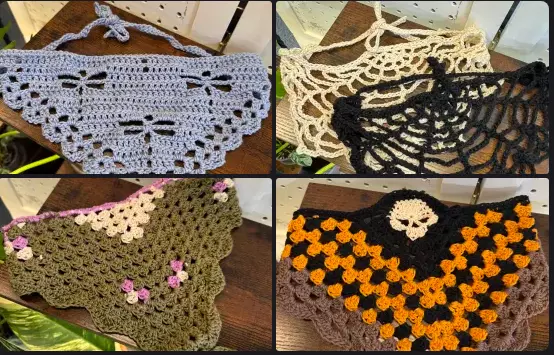 plant/Handmade Crochet Bandanas (made to order)-0