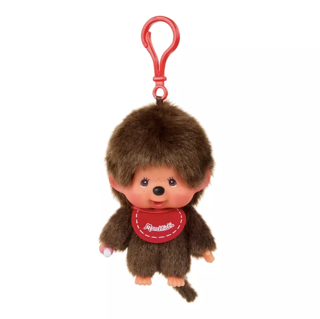 plant/Monchhichi Red Bib Boy Keychain-0