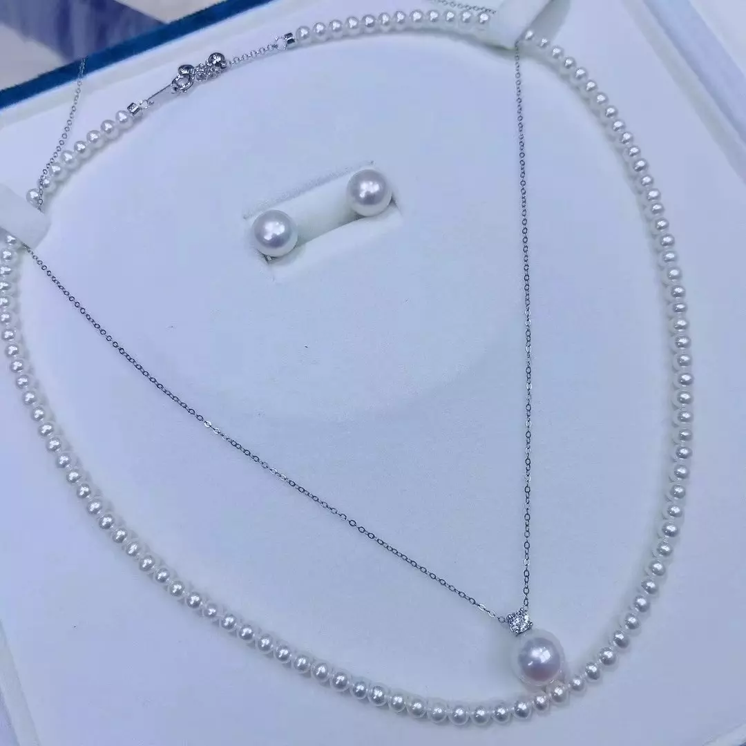 plant/Pearl jewelry set-0