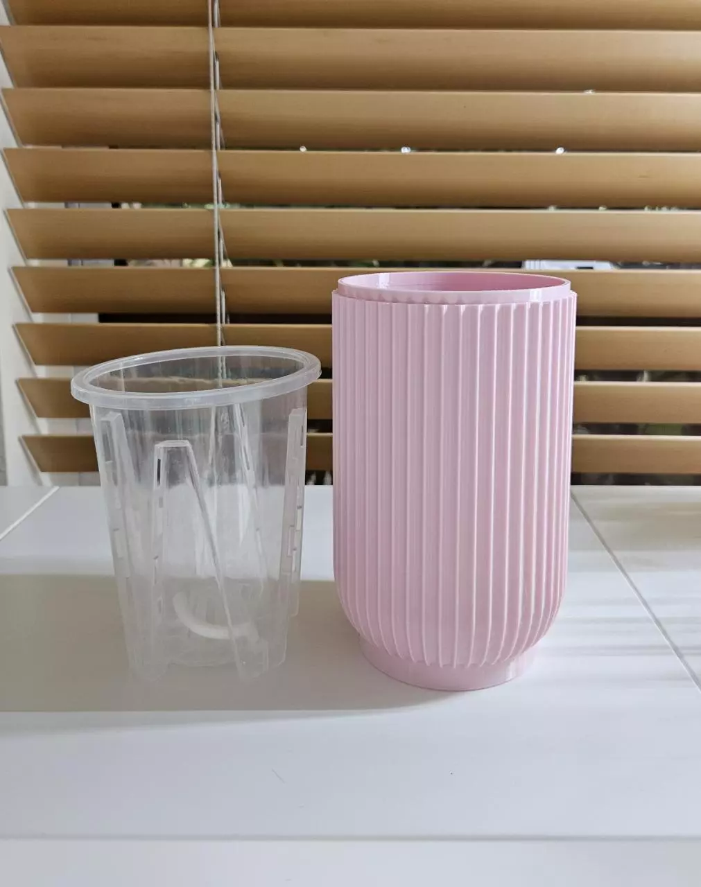 plant/Light pink 4" self-watering pot-1