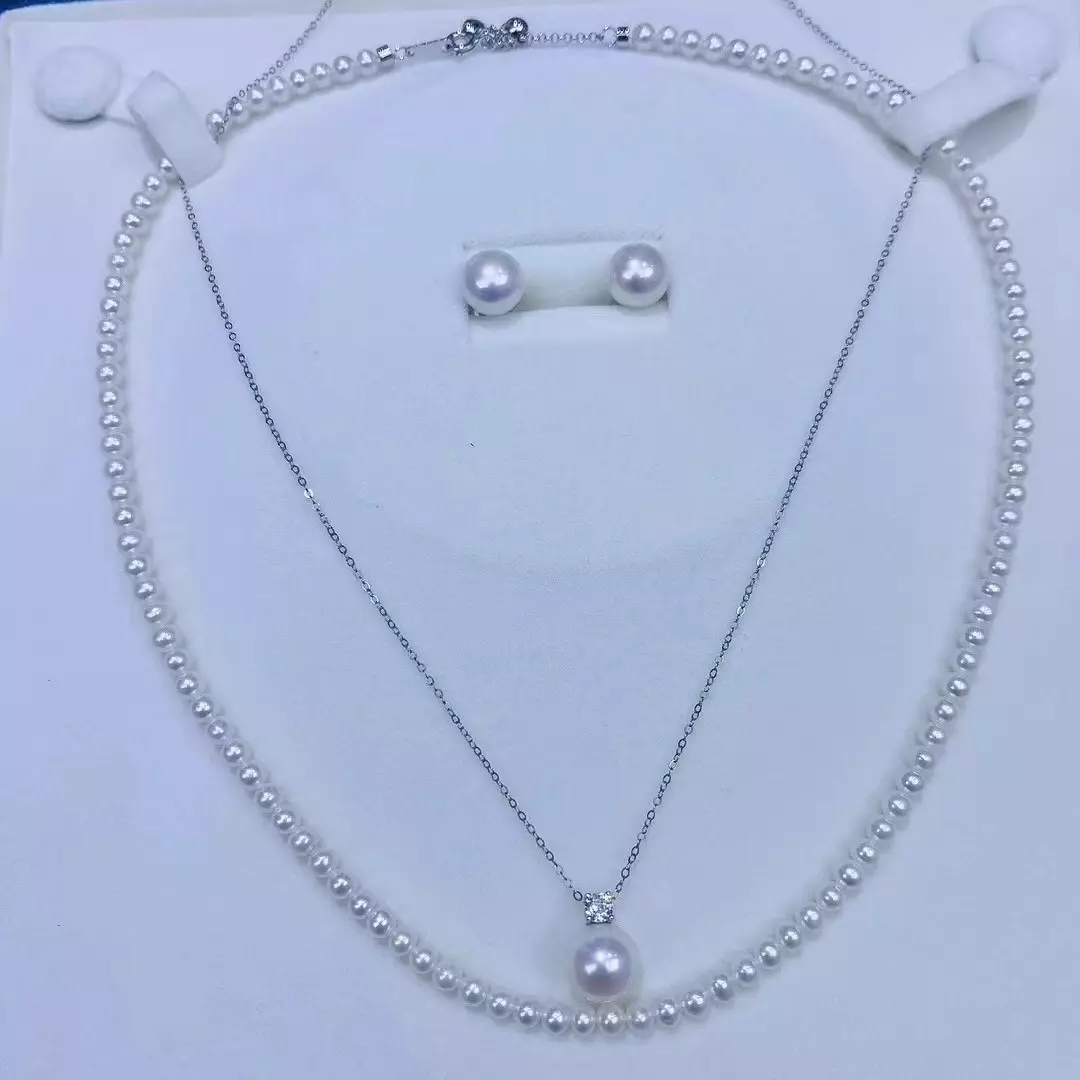 plant/Pearl jewelry set-2