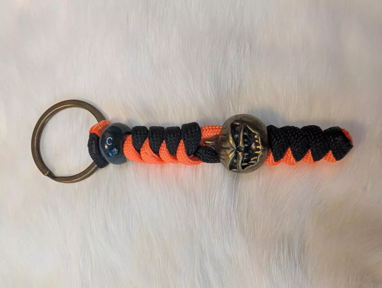 plant/#145 angry pumpkin keychain-0