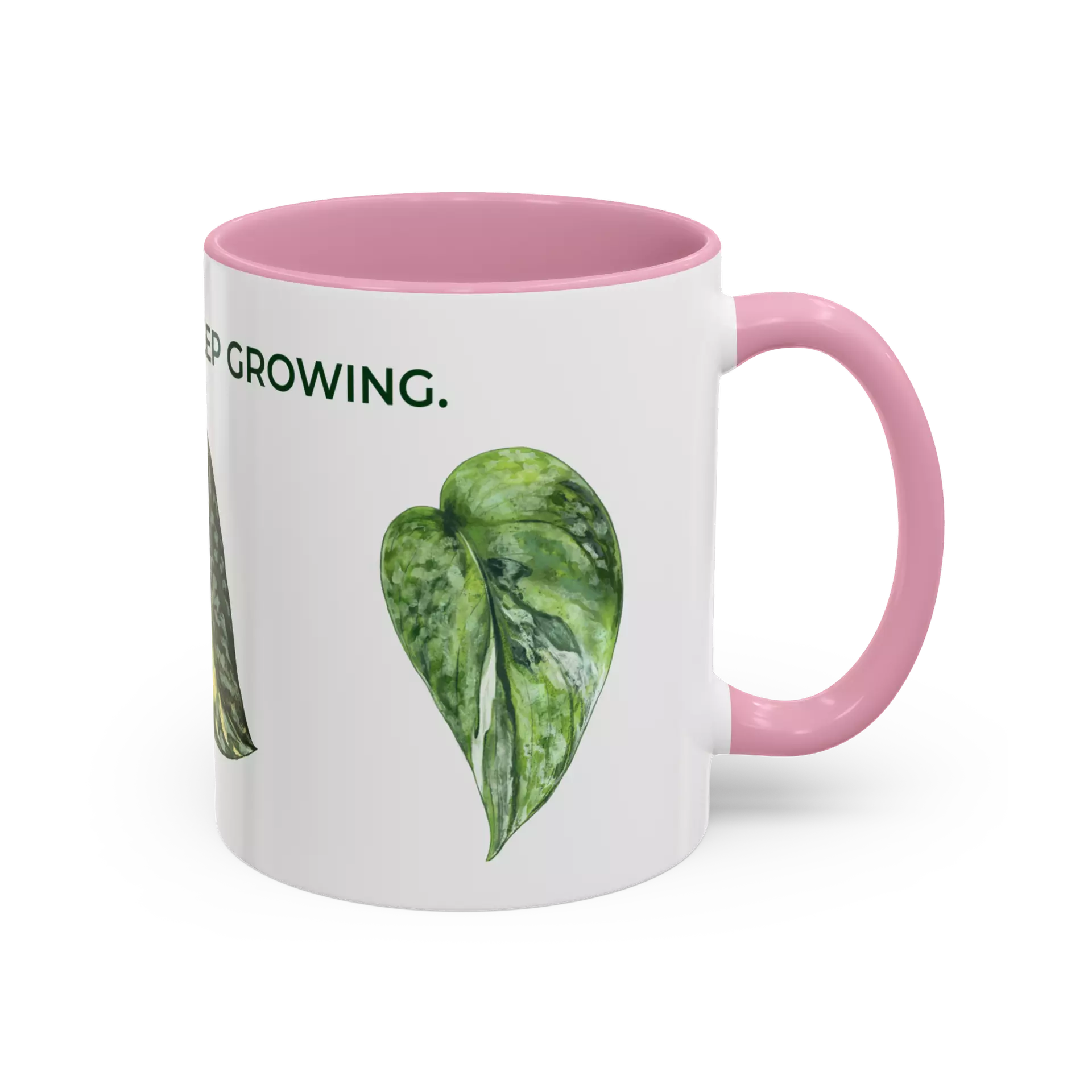 plant/Stay Rooted. Keep Growing Mug - PINK-0