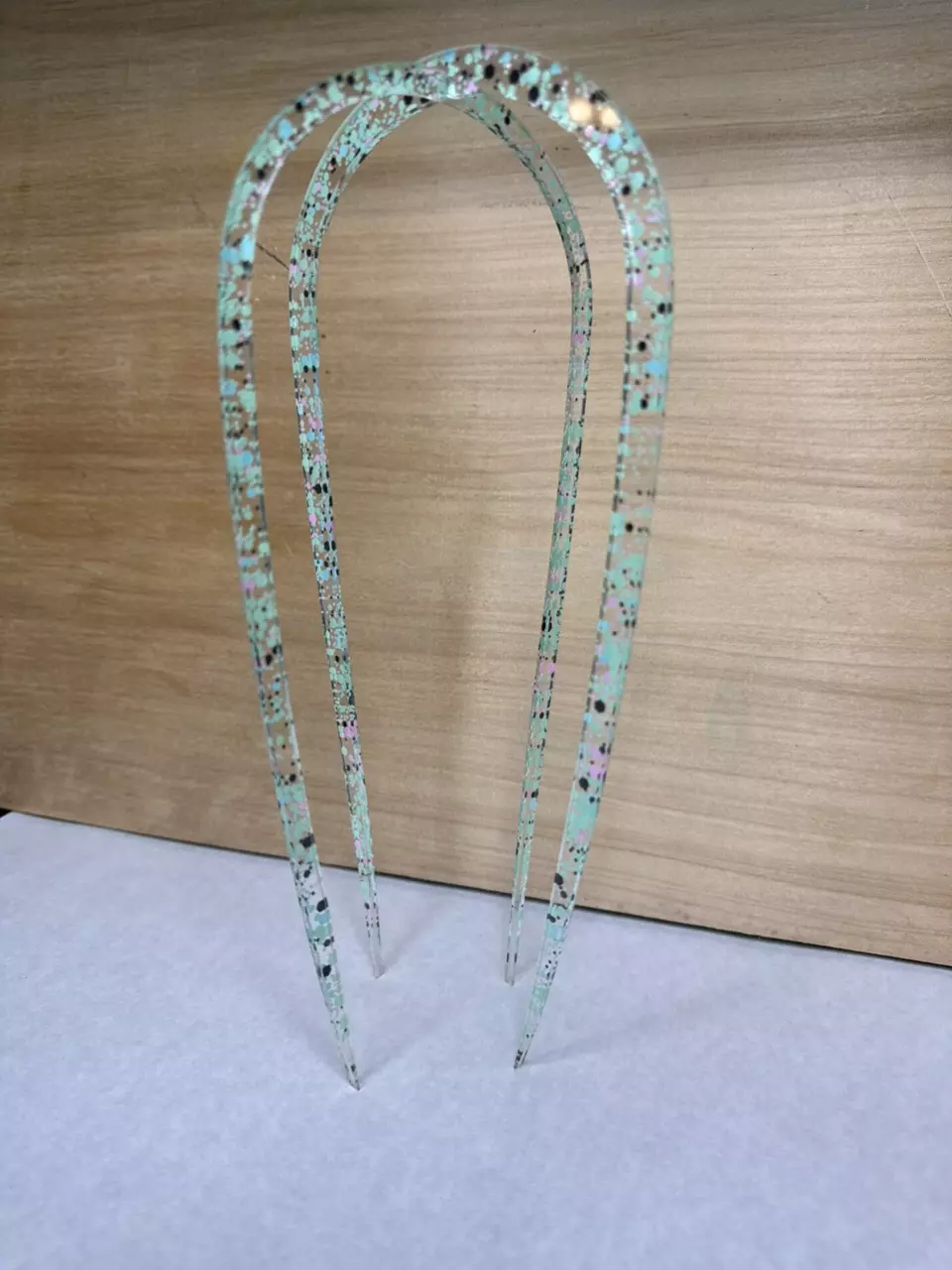 plant/1pk Neon Glitter Splatter 11” Birdcage Trellis-0