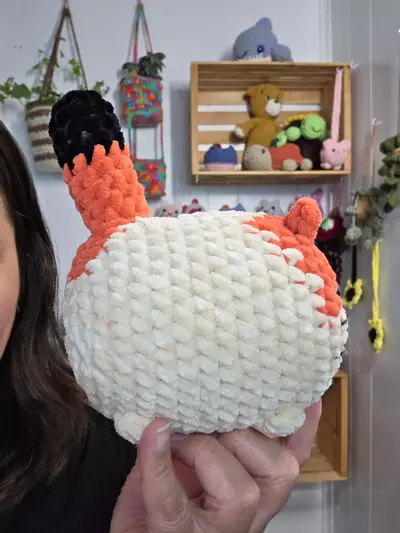 plant/Calico Cat Loaf cat handmade Crochet plushie-1-thumbnail