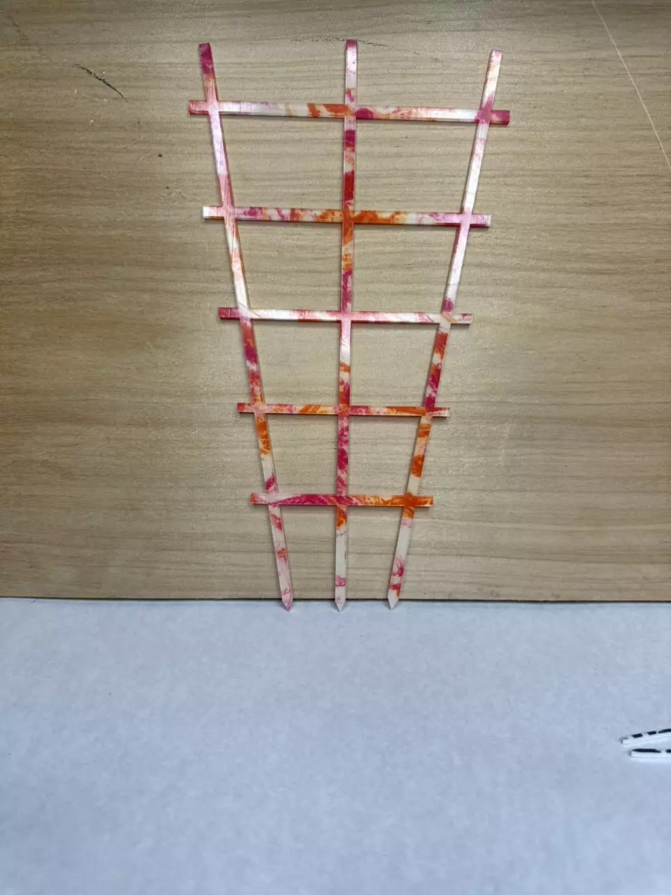 plant/1pk Orange/Pink Mist 11” Ladder Trellis-0