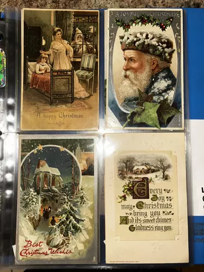 free_shipping/Hand Selected Antique Holiday Postcard - Portrait Orientation-0-thumbnail