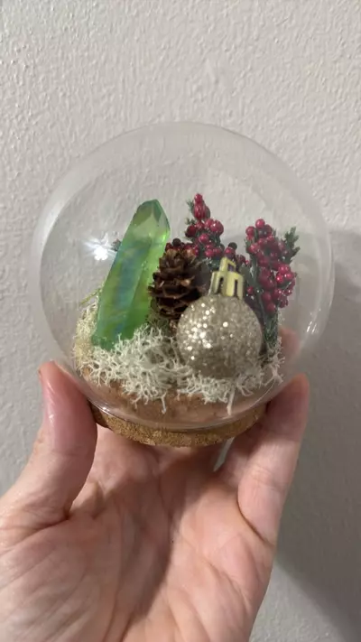 plant/Christmas dome glass cloche-0-thumbnail