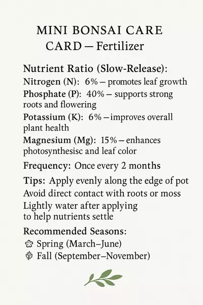 plant/Slow-Release Fertilizer 4.5g
Formula: N-P-K-Mg = 6-40-6-15-1-thumbnail