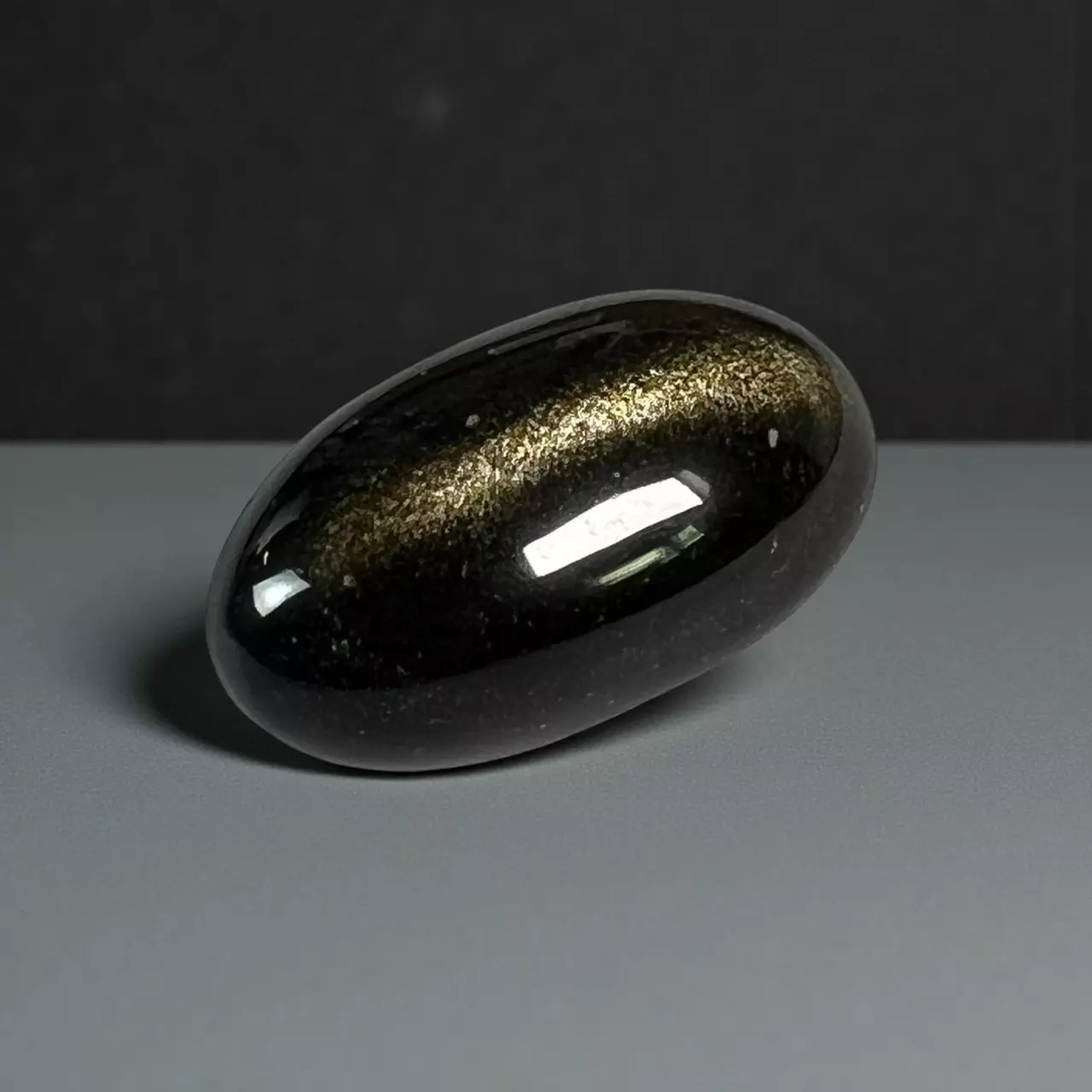 plant/Gold Sheen Obsidian Shiva Stones-0