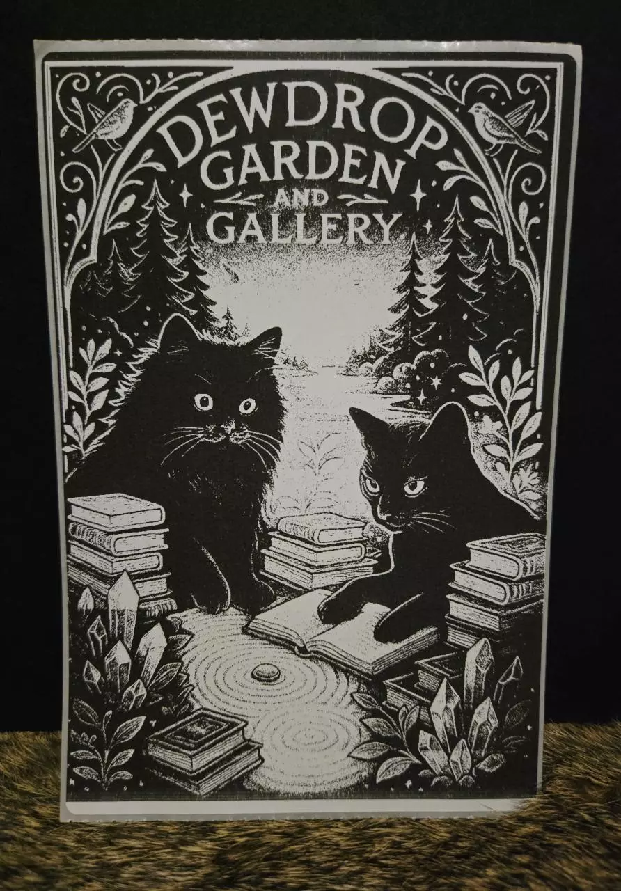 plant/Large✨️collectable cat sticker 📚(zen books)-0