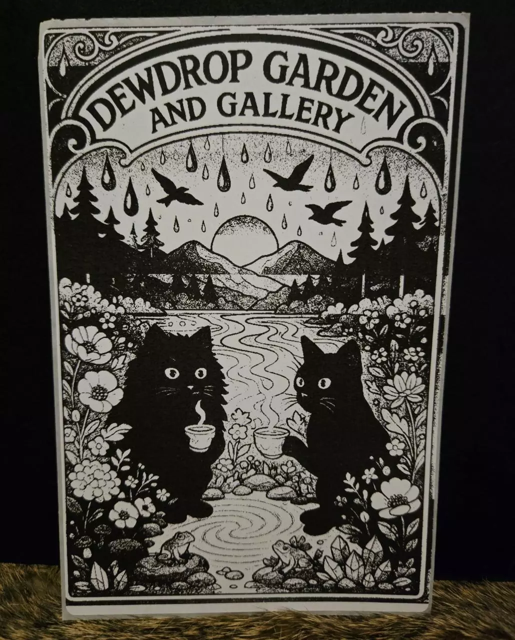 plant/Large✨️collectable cat sticker 🌧(rainy day)-0