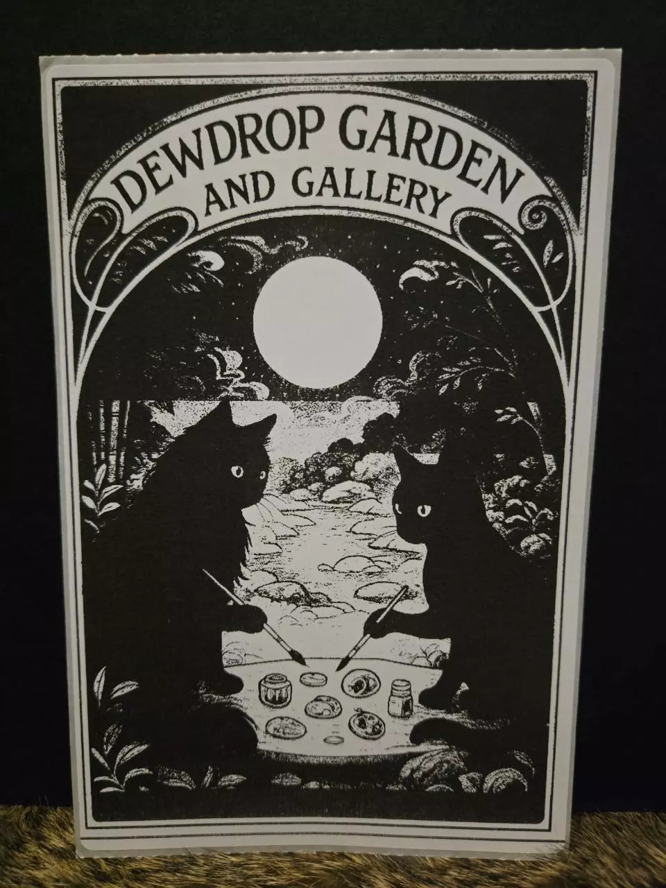 plant/Large✨️collectable cat sticker🌠 (moonlight painting)-0