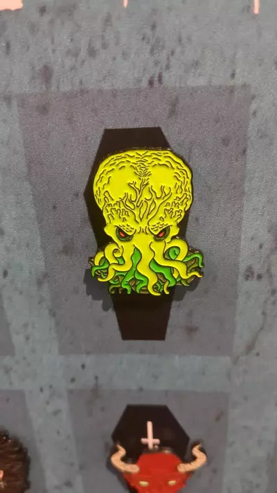 plant/Cthulhu soft enamel pin-0-thumbnail